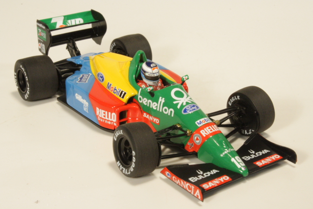Benetton B188, First F1 Test Silverstone 1990, M.Häkkinen, no.19